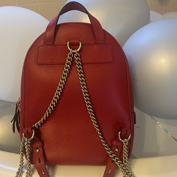 Beautiful red vibrant Gucci backpack. Sure to leave a lasting impression. - Picture 2 of 2